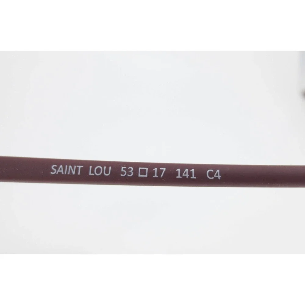 EyeBuyDirect Saint Lou Burgundy Eyeglasses Frames 53 17 141 C4 Matte Round Oval